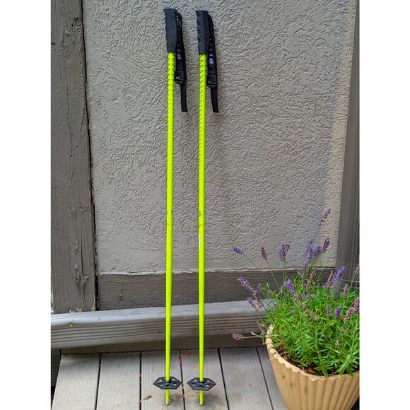 Black Crows Meta Ski Poles | 125 cm 50" | Neon Yellow - Picture 4 of 8